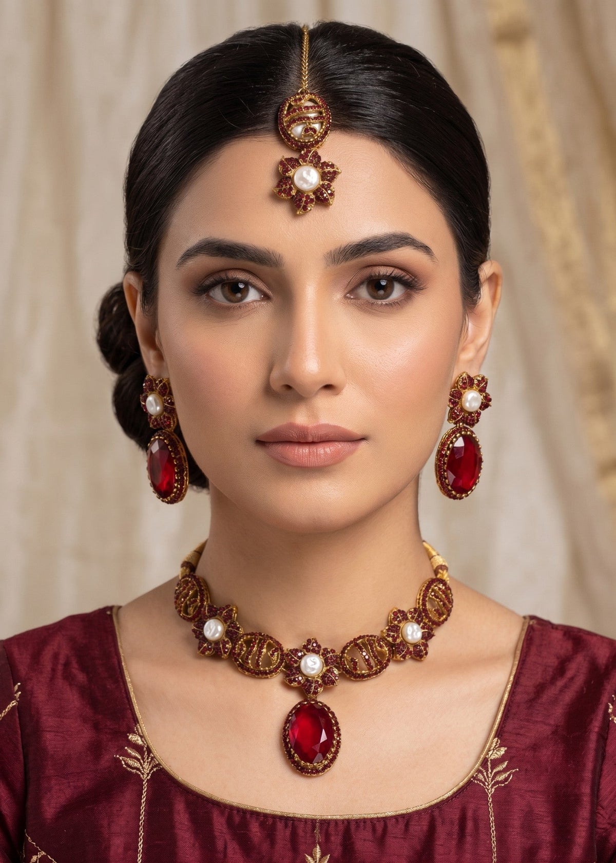 Shop the Minha Choker Set from Zarosh Jewel