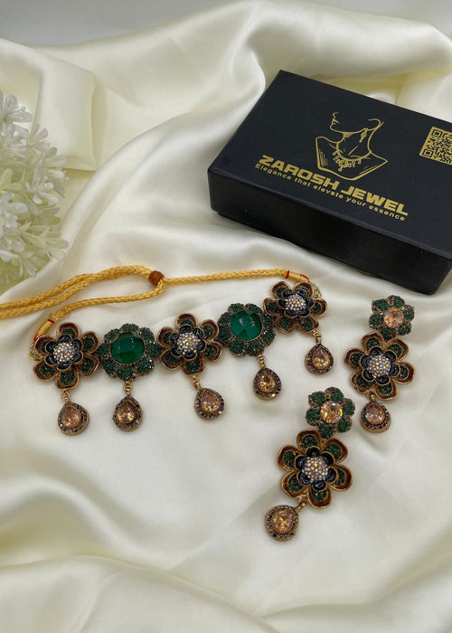 Shop the Minsa Royal Choker Set from Zarosh Jewel