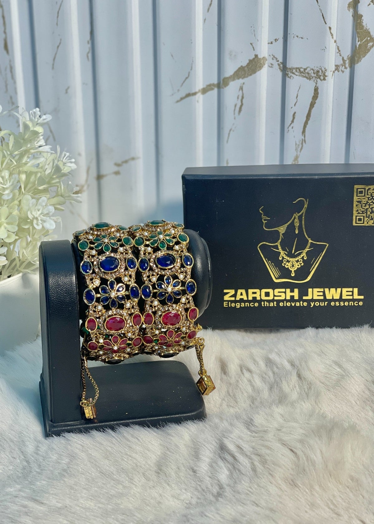 Shop the Mira Bangle Set from Zarosh Jewel