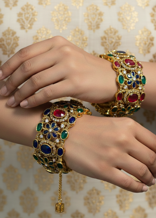Shop the Mira Bangle Set from Zarosh Jewel