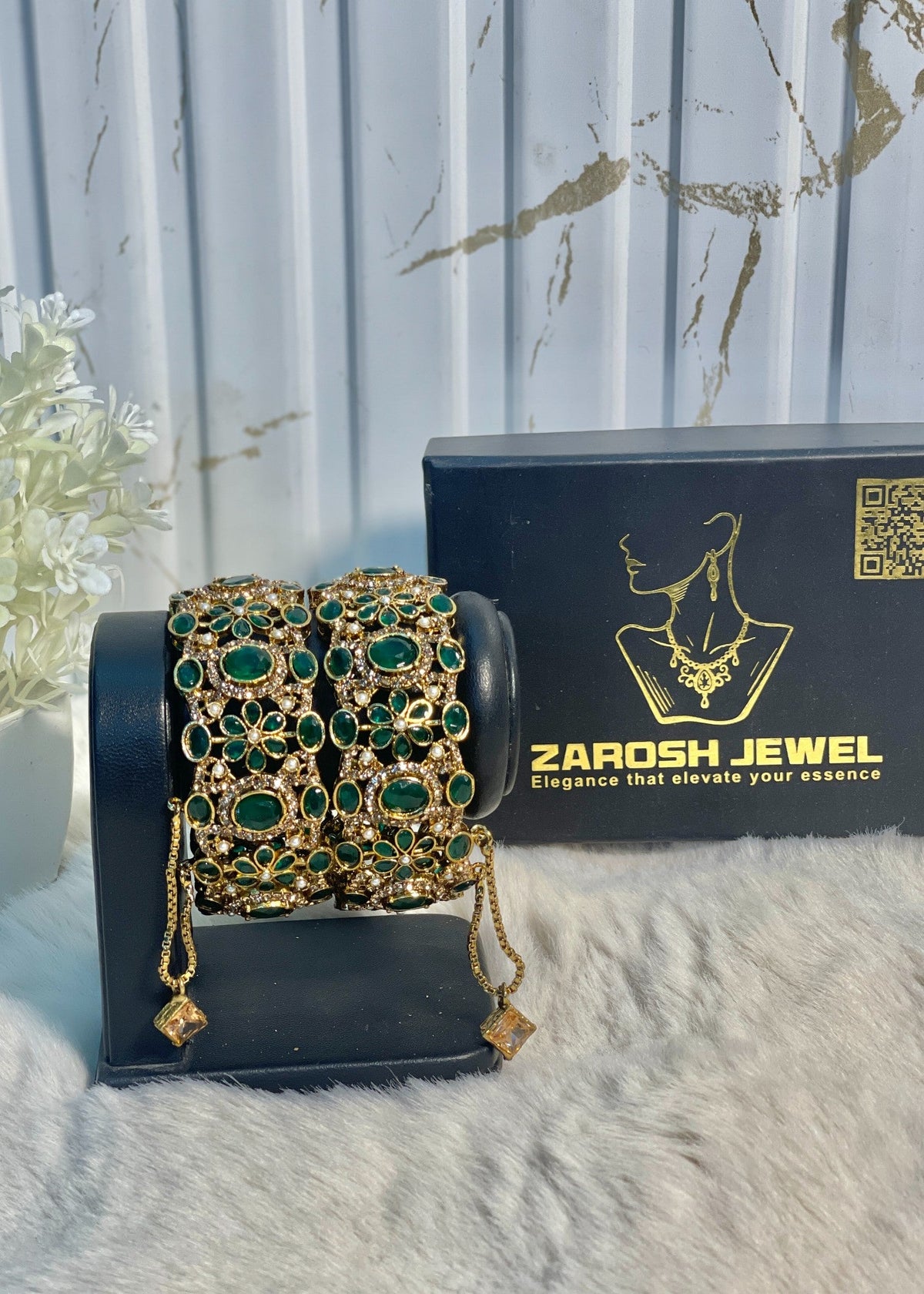 Shop the Mira Bangle Set from Zarosh Jewel