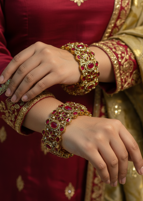 Shop the Mira Bangle Set from Zarosh Jewel