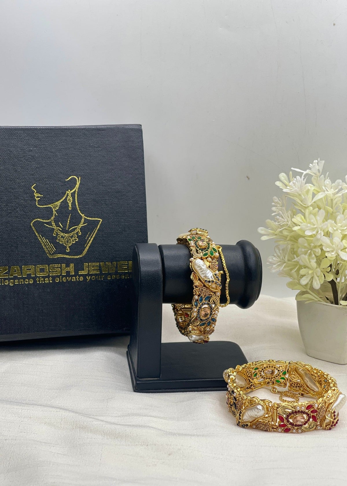 Shop the Mirha Bangle Set from Zarosh Jewel