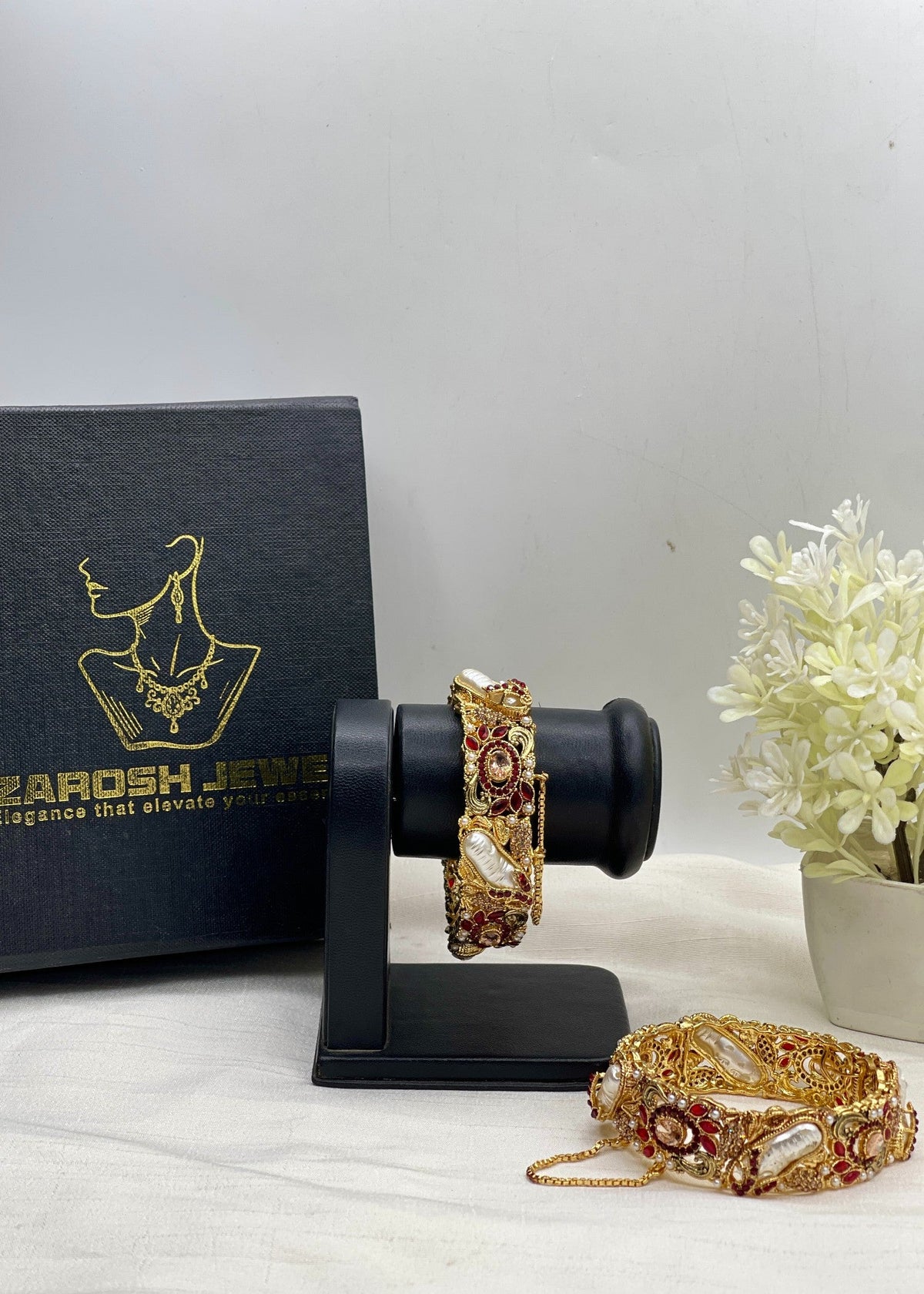 Shop the Mirha Bangle Set from Zarosh Jewel