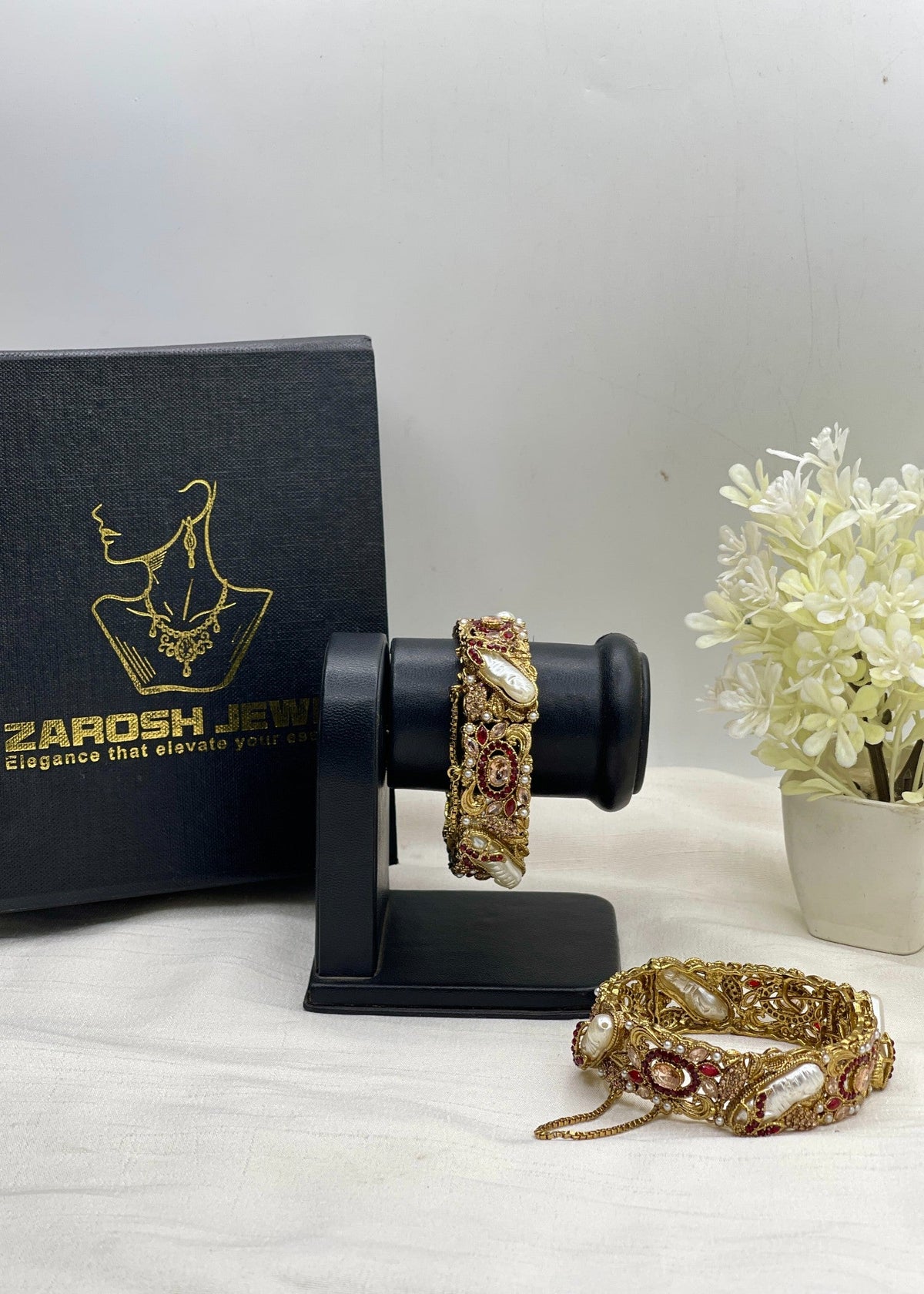 Shop the Mirha Bangle Set from Zarosh Jewel