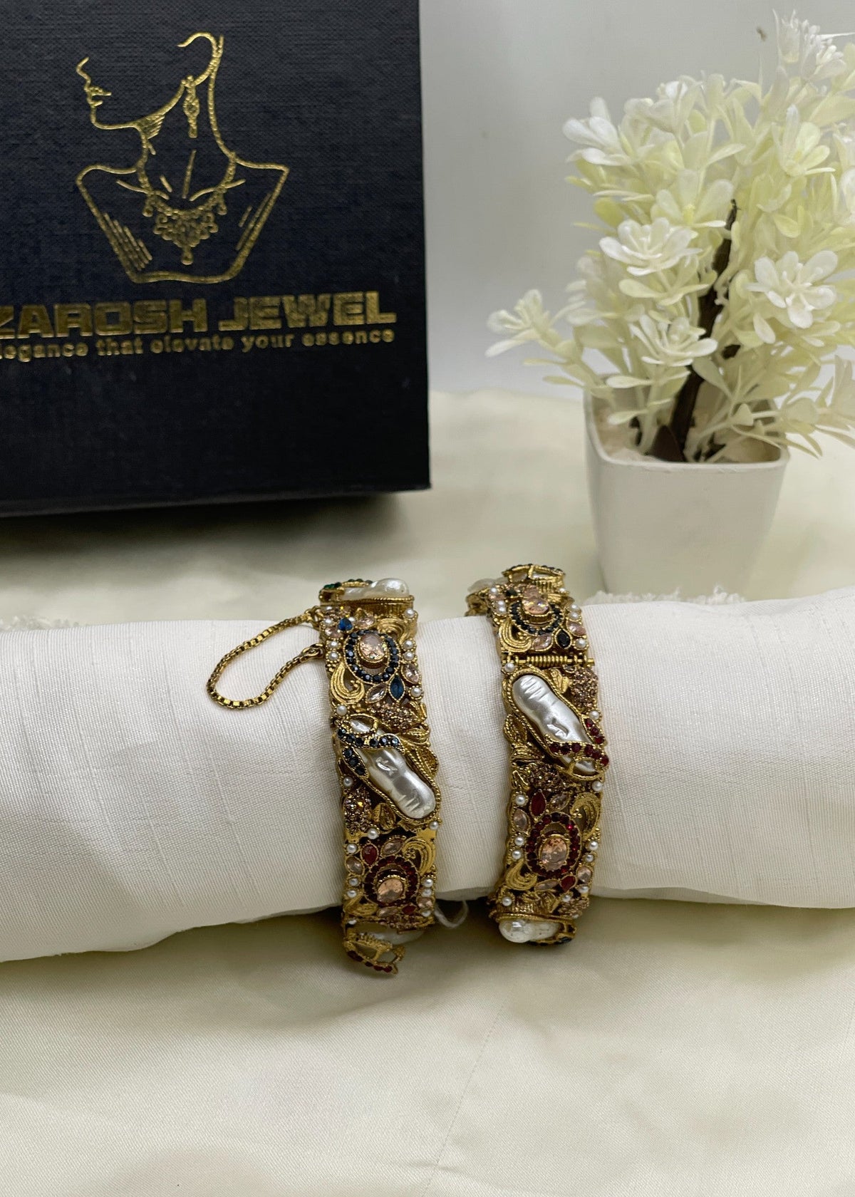Shop the Mirha Bangle Set from Zarosh Jewel
