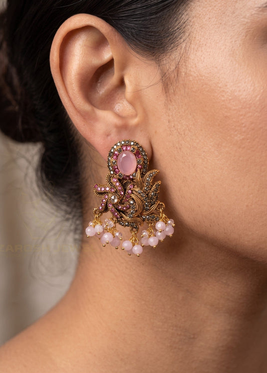 Mishaal Floral Earring by Zarosh Jewel