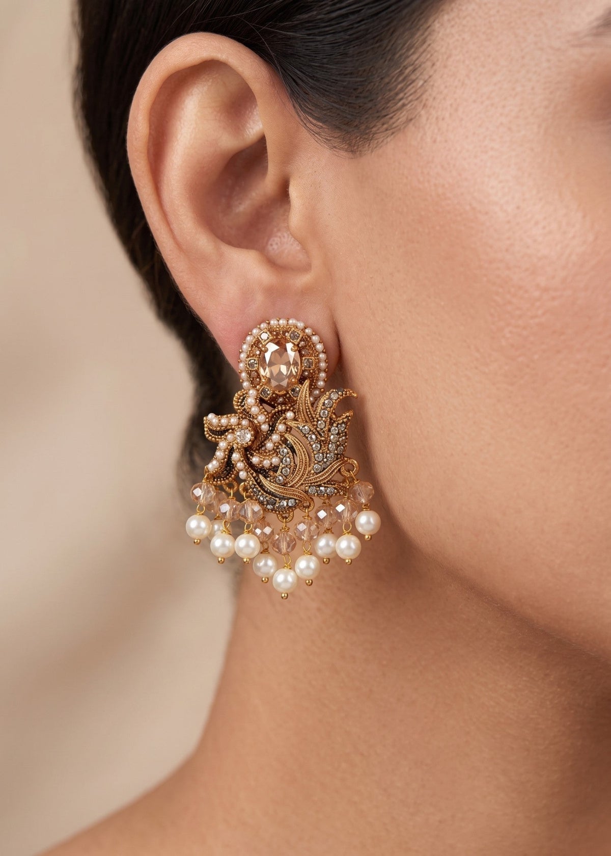 Shop the Mishaal Floral Earring from Zarosh Jewel