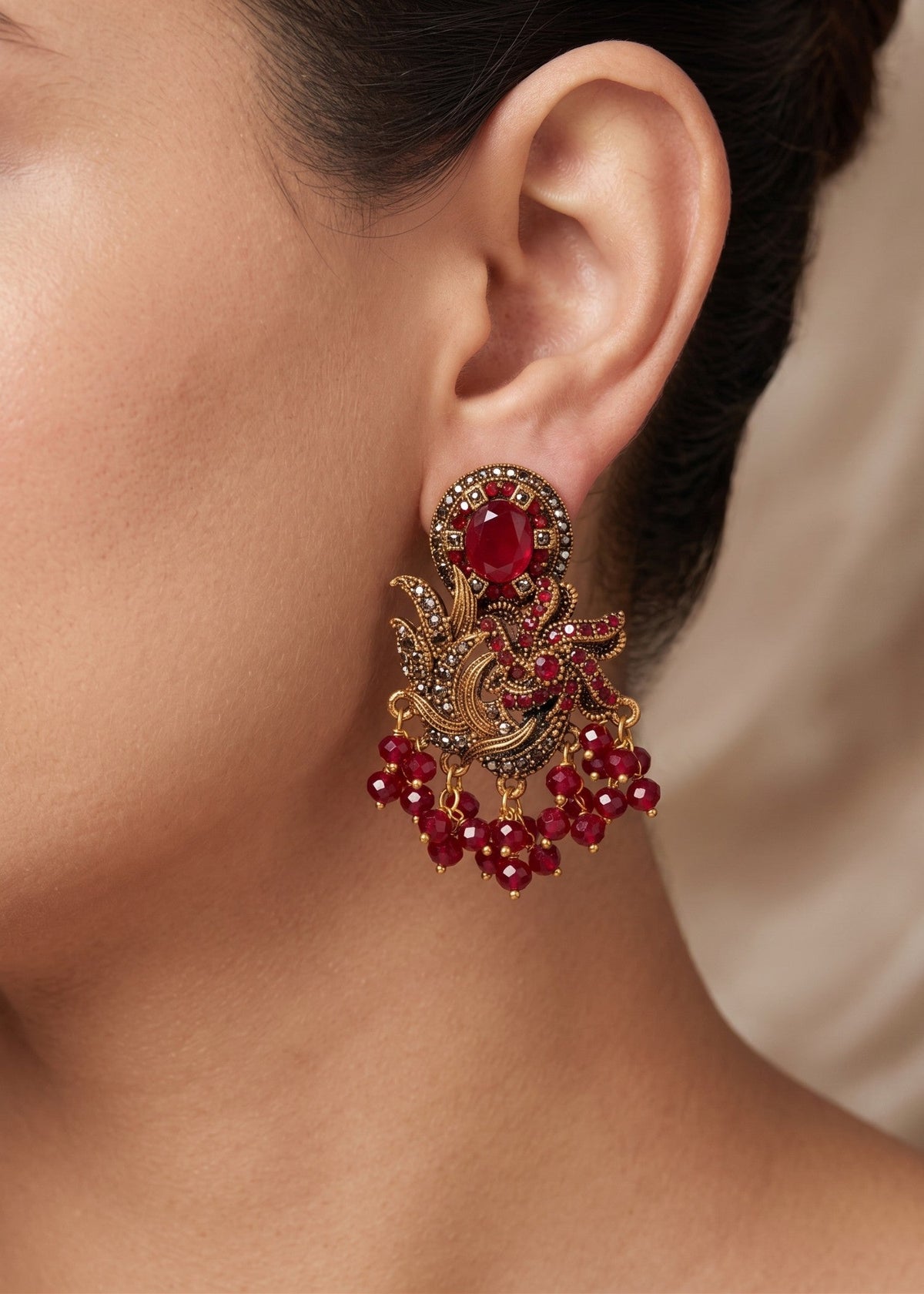 Shop the Mishaal Floral Earring from Zarosh Jewel