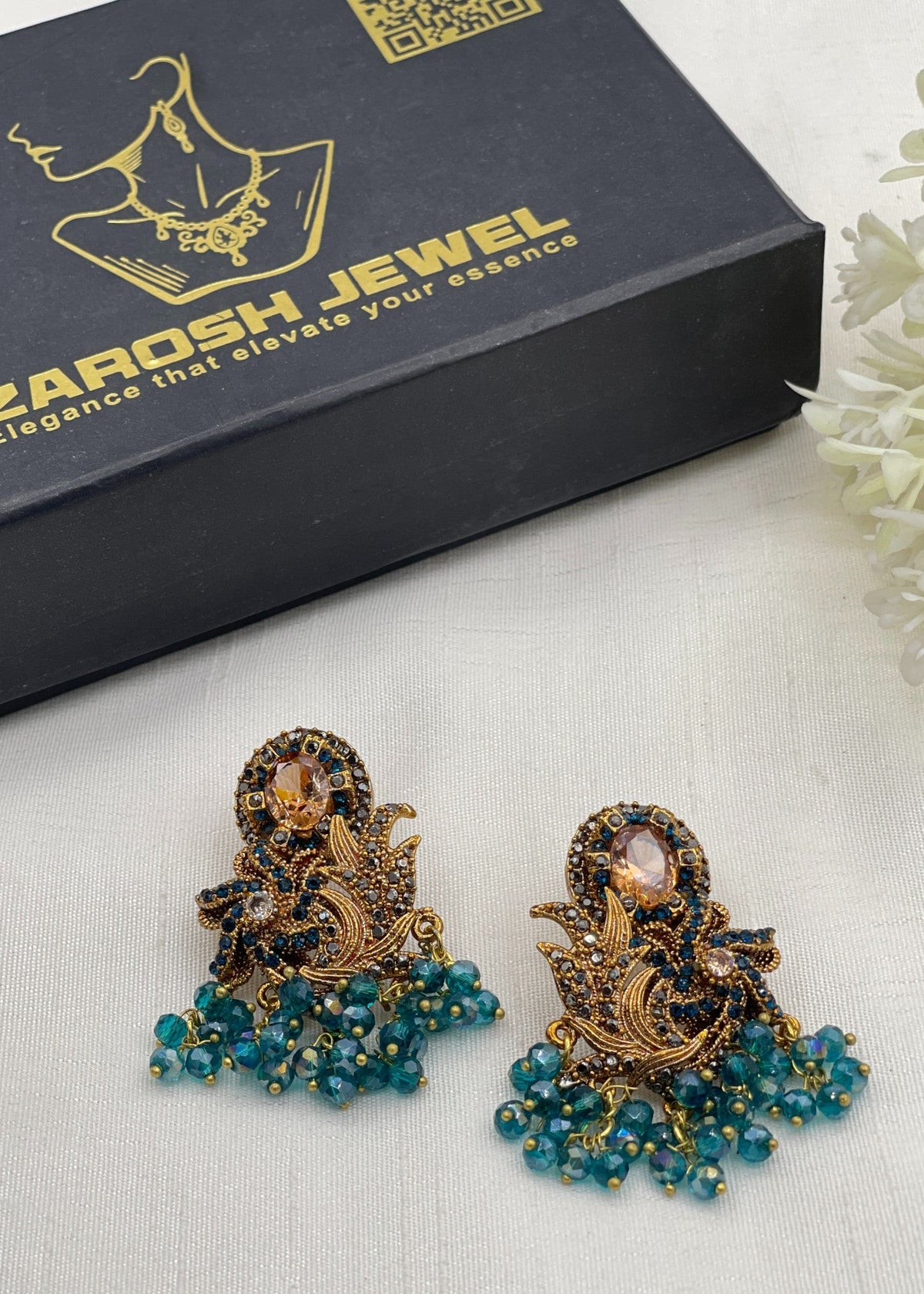 Shop the Mishaal Floral Earring from Zarosh Jewel