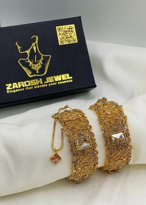 Miswa Openable Bangle Set by Zarosh Jewel