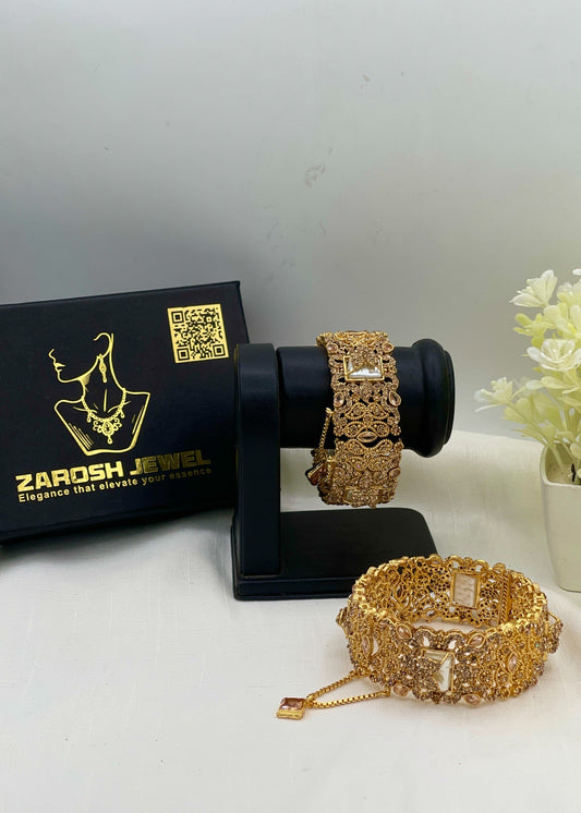 Shop the Miswa Openable Bangle Set from Zarosh Jewel
