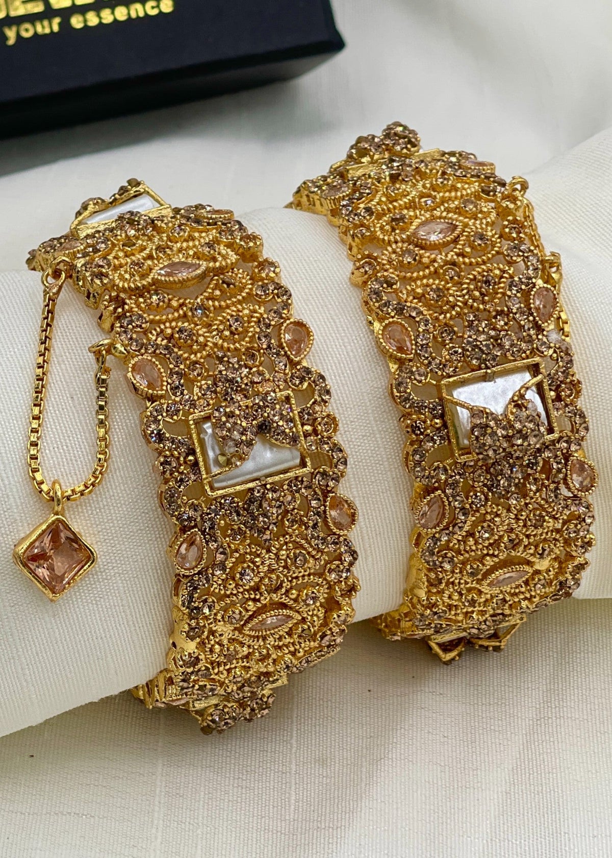 Shop the Miswa Openable Bangle Set from Zarosh Jewel