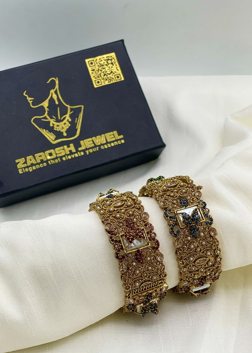 Shop the Miswa Openable Bangle Set from Zarosh Jewel