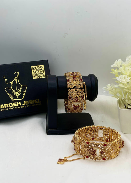 Shop the Miswa Openable Bangle Set from Zarosh Jewel