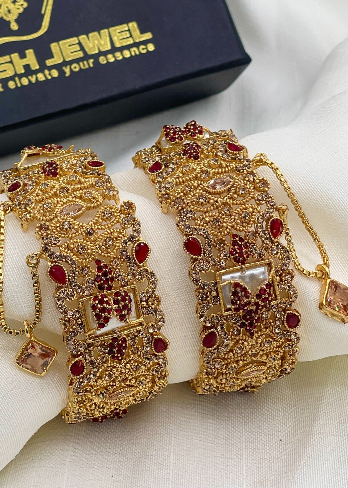 Shop the Miswa Openable Bangle Set from Zarosh Jewel