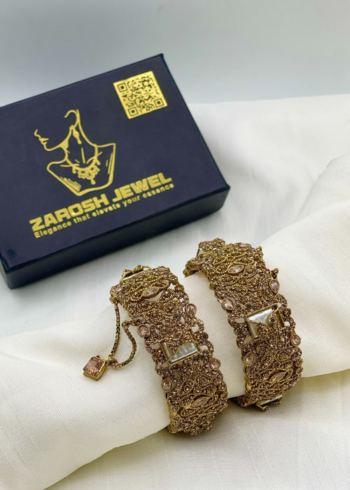 Shop the Miswa Openable Bangle Set from Zarosh Jewel