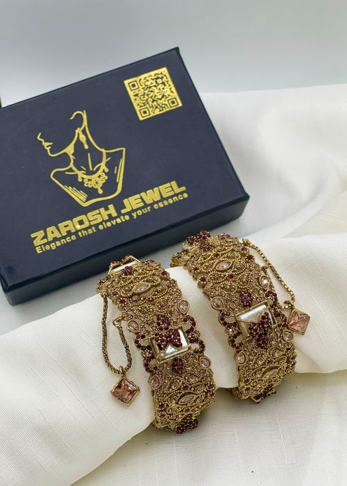 Shop the Miswa Openable Bangle Set from Zarosh Jewel