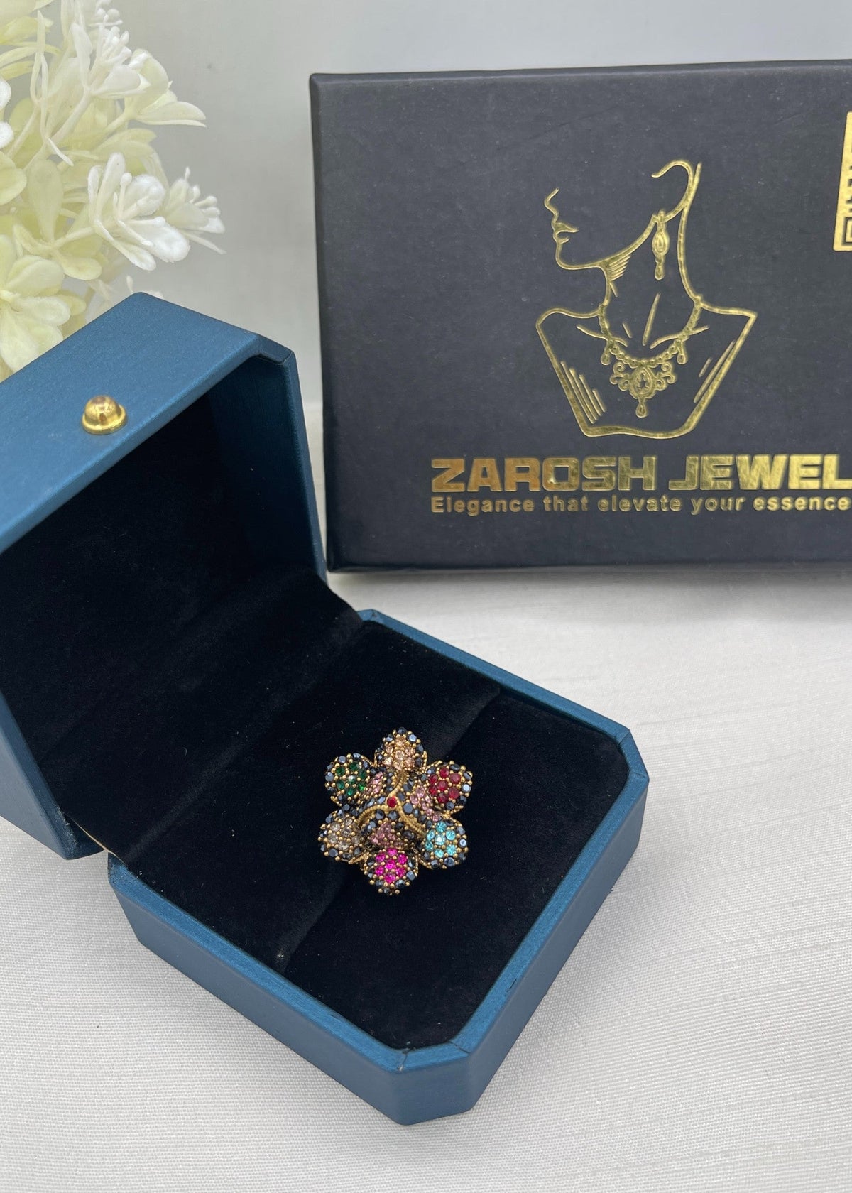 Shop the Mubeena Traditional Ring from Zarosh Jewel