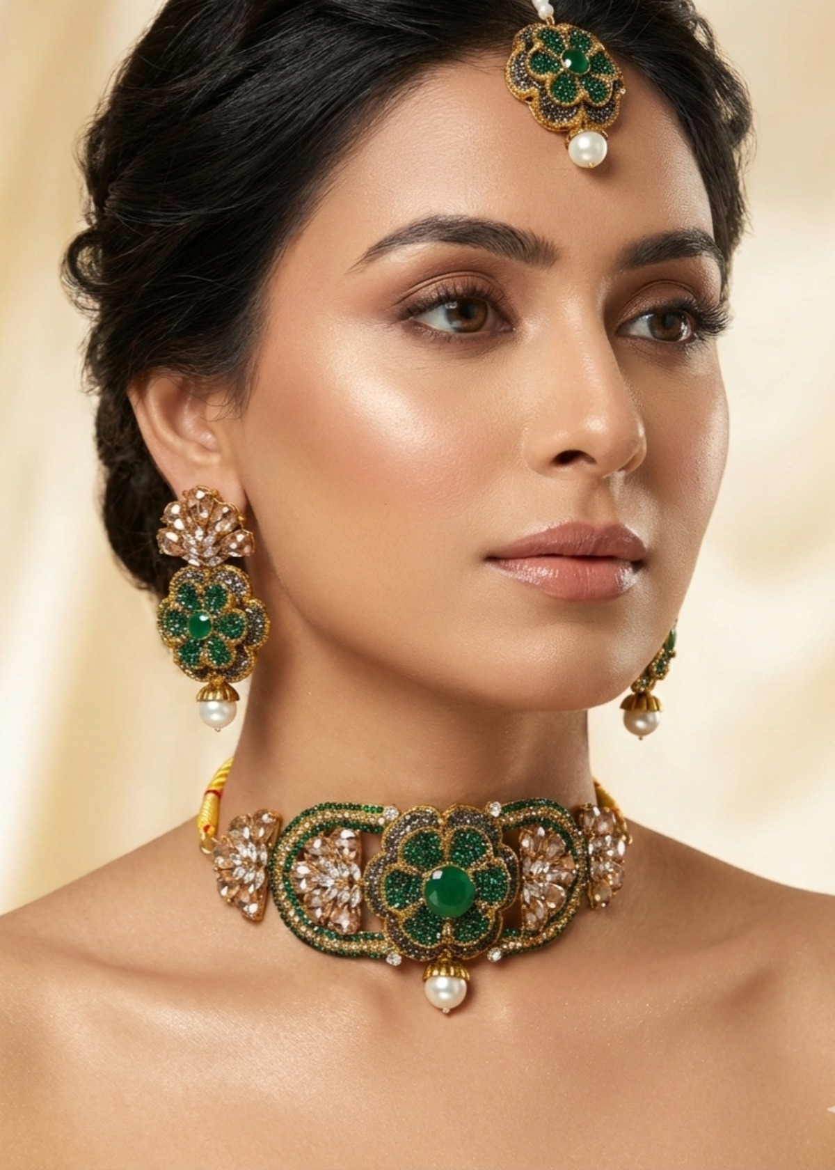 Shop the Muskan Choker Set from Zarosh Jewel