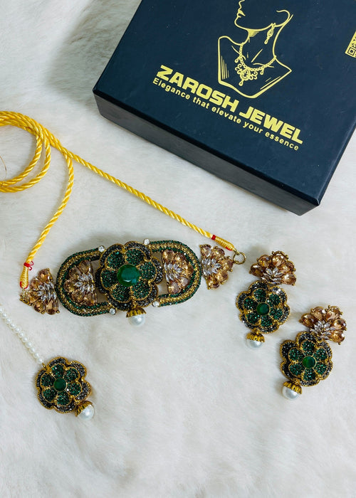 Shop the Muskan Choker Set from Zarosh Jewel