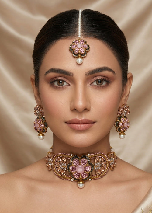 Shop the Muskan Choker Set from Zarosh Jewel