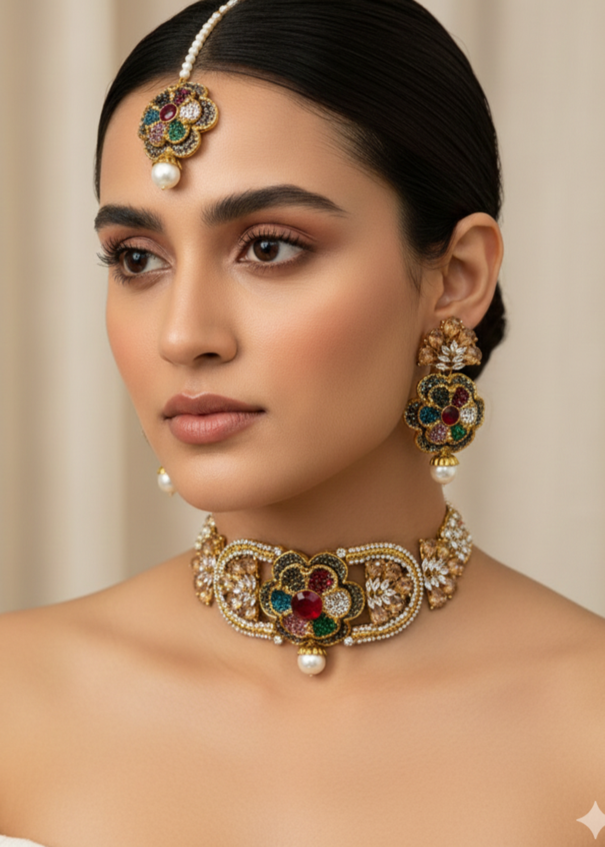 Shop the Muskan Choker Set from Zarosh Jewel