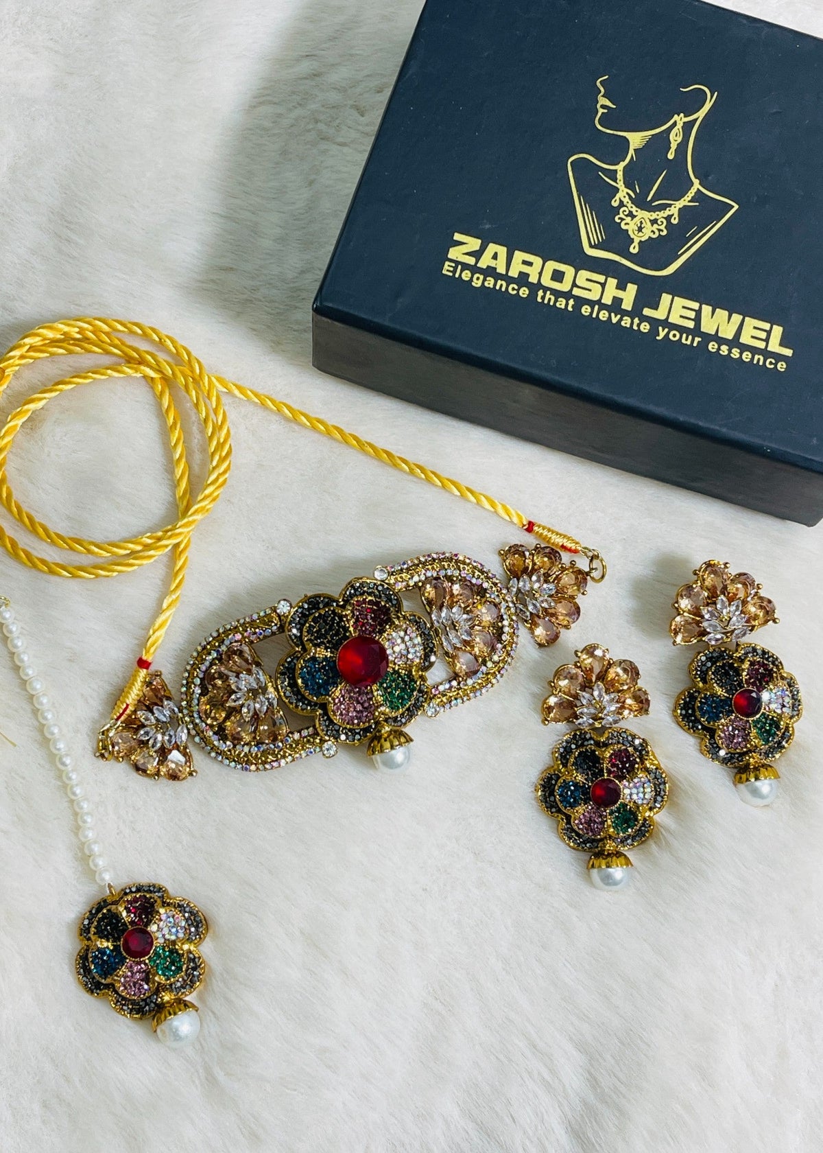 Shop the Muskan Choker Set from Zarosh Jewel