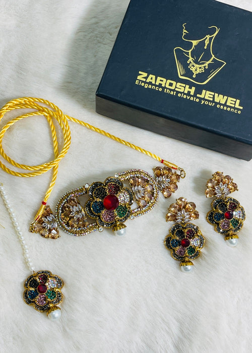 Shop the Muskan Choker Set from Zarosh Jewel