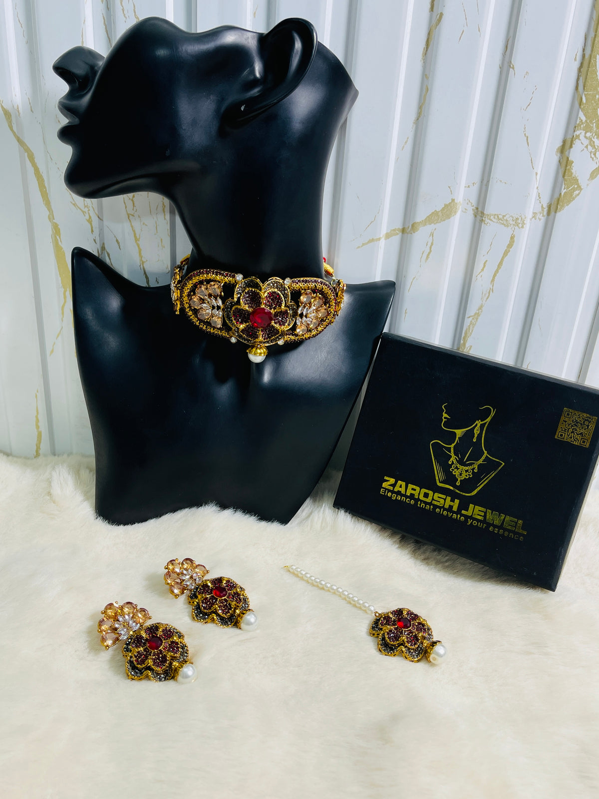 Shop the Muskan Choker Set from Zarosh Jewel