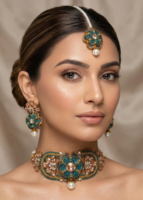 Shop the Muskan Choker Set from Zarosh Jewel