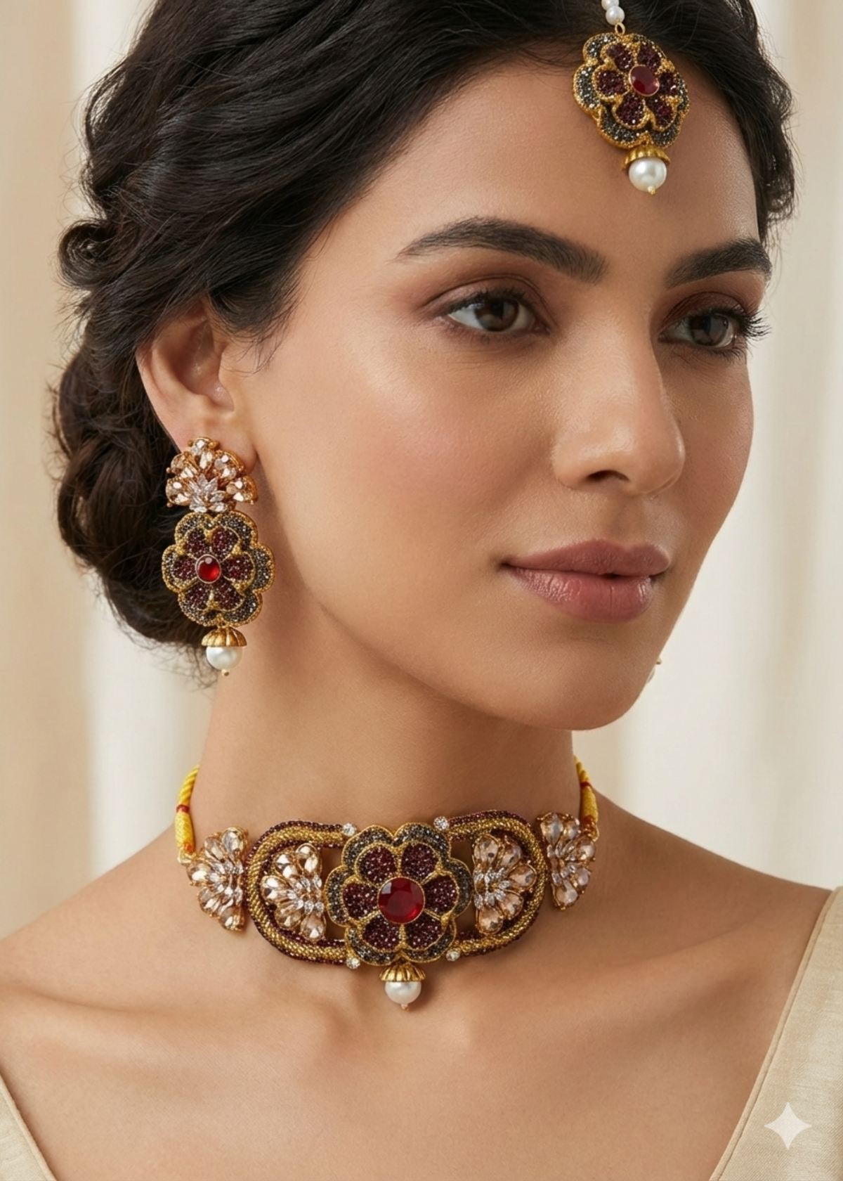 Shop the Muskan Choker Set from Zarosh Jewel