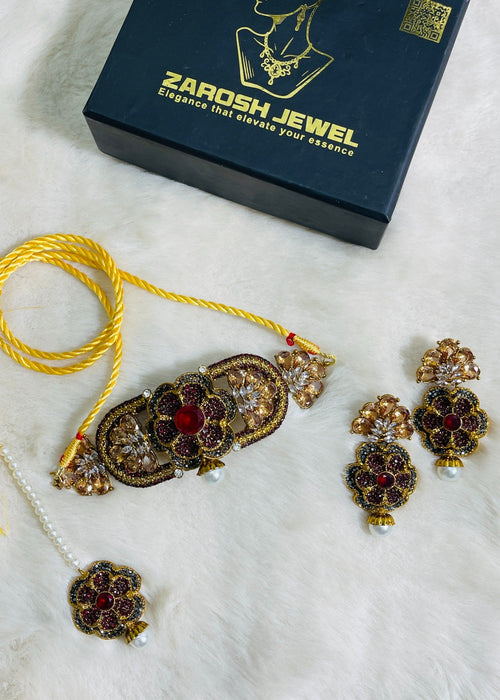Shop the Muskan Choker Set from Zarosh Jewel