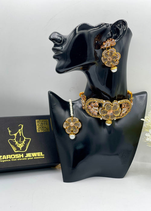 Shop the Muskan Choker Set from Zarosh Jewel