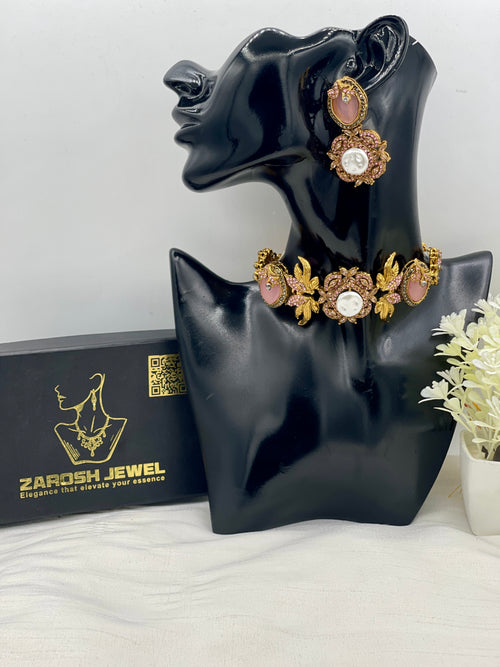Shop the Nahila Traditional Choker Set from Zarosh Jewel