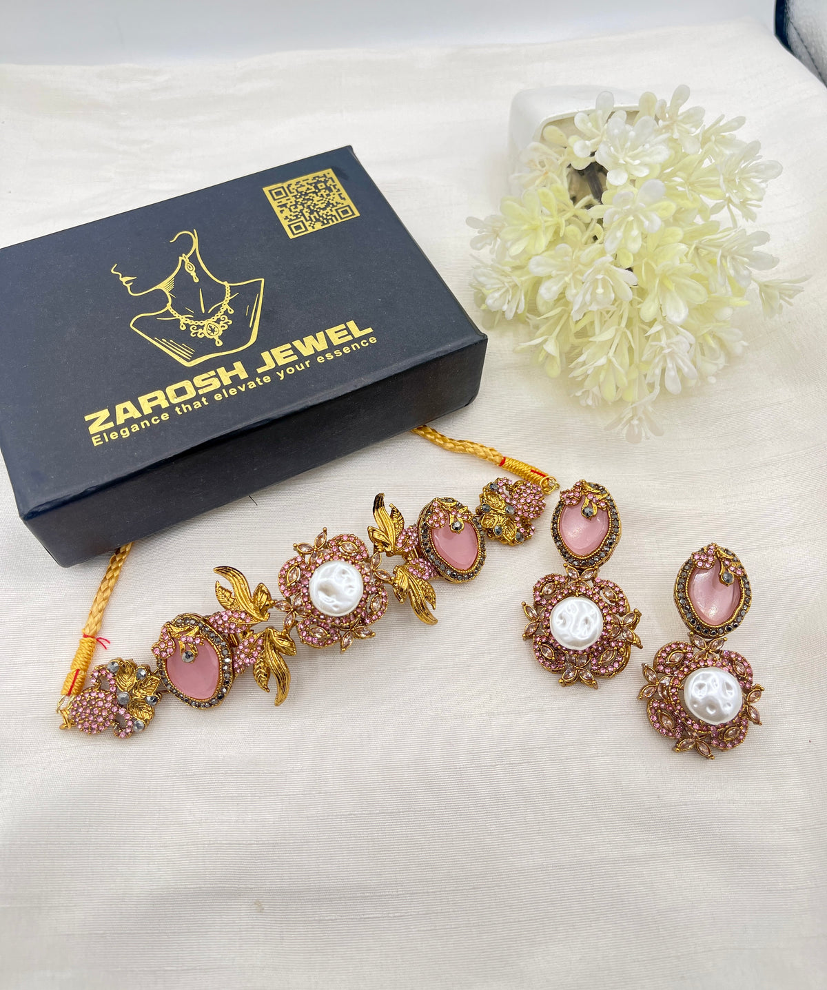 Shop the Nahila Traditional Choker Set from Zarosh Jewel