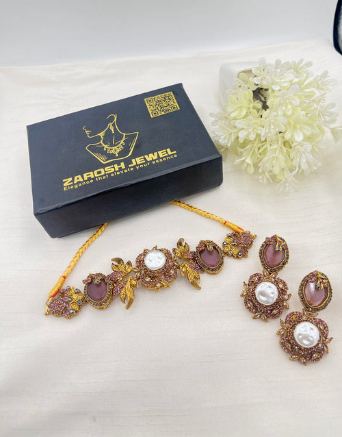 Shop the Nahila Traditional Choker Set from Zarosh Jewel