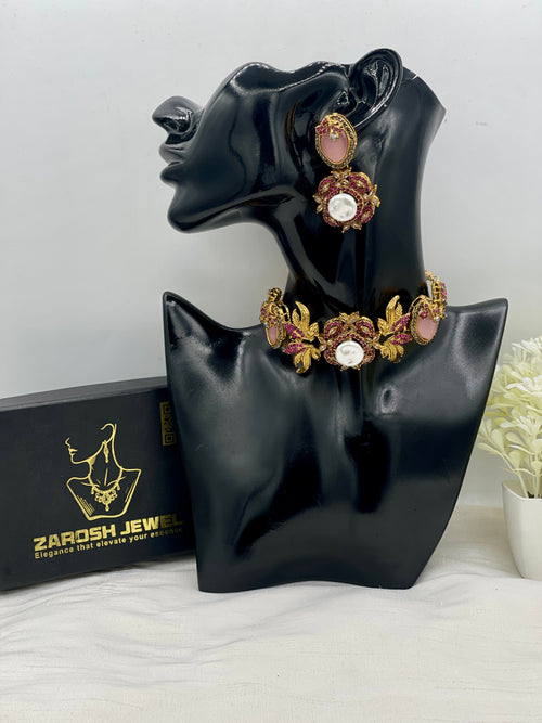 Shop the Nahila Traditional Choker Set from Zarosh Jewel