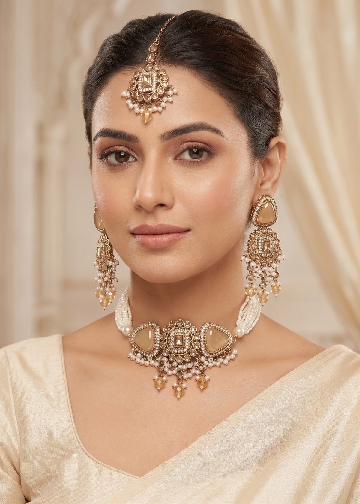 Shop the Naila Choker Set from Zarosh Jewel