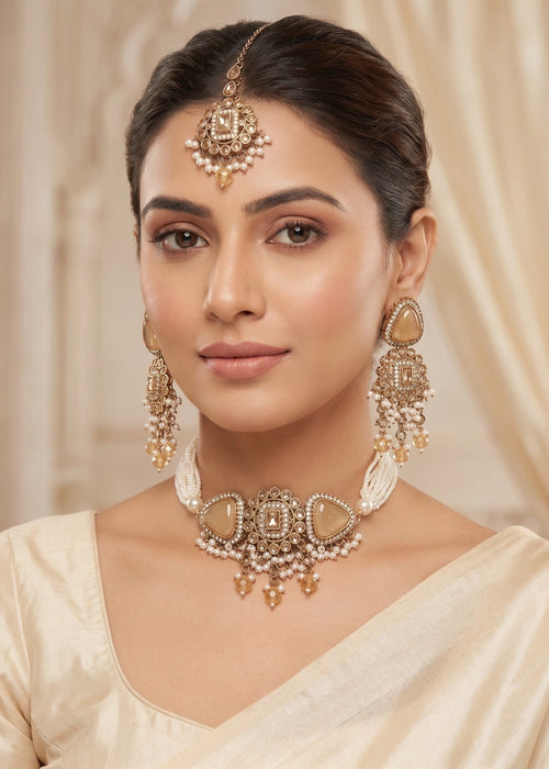 Shop the Naila Choker Set from Zarosh Jewel