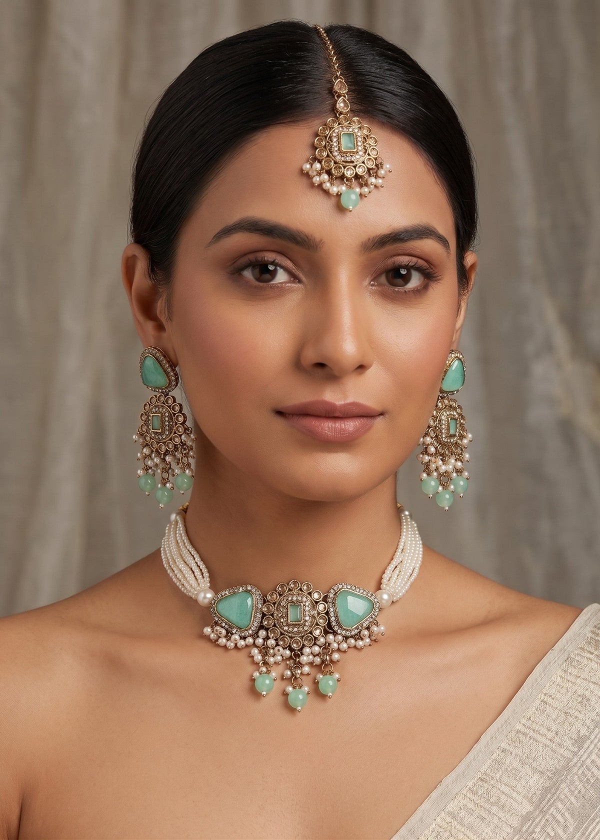 Shop the Naila Choker Set from Zarosh Jewel