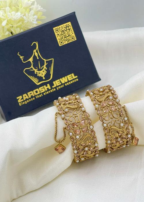 Shop the Naina Openable Bangle Set from Zarosh Jewel
