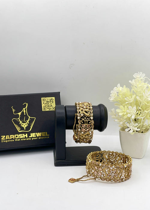 Shop the Naina Openable Bangle Set from Zarosh Jewel