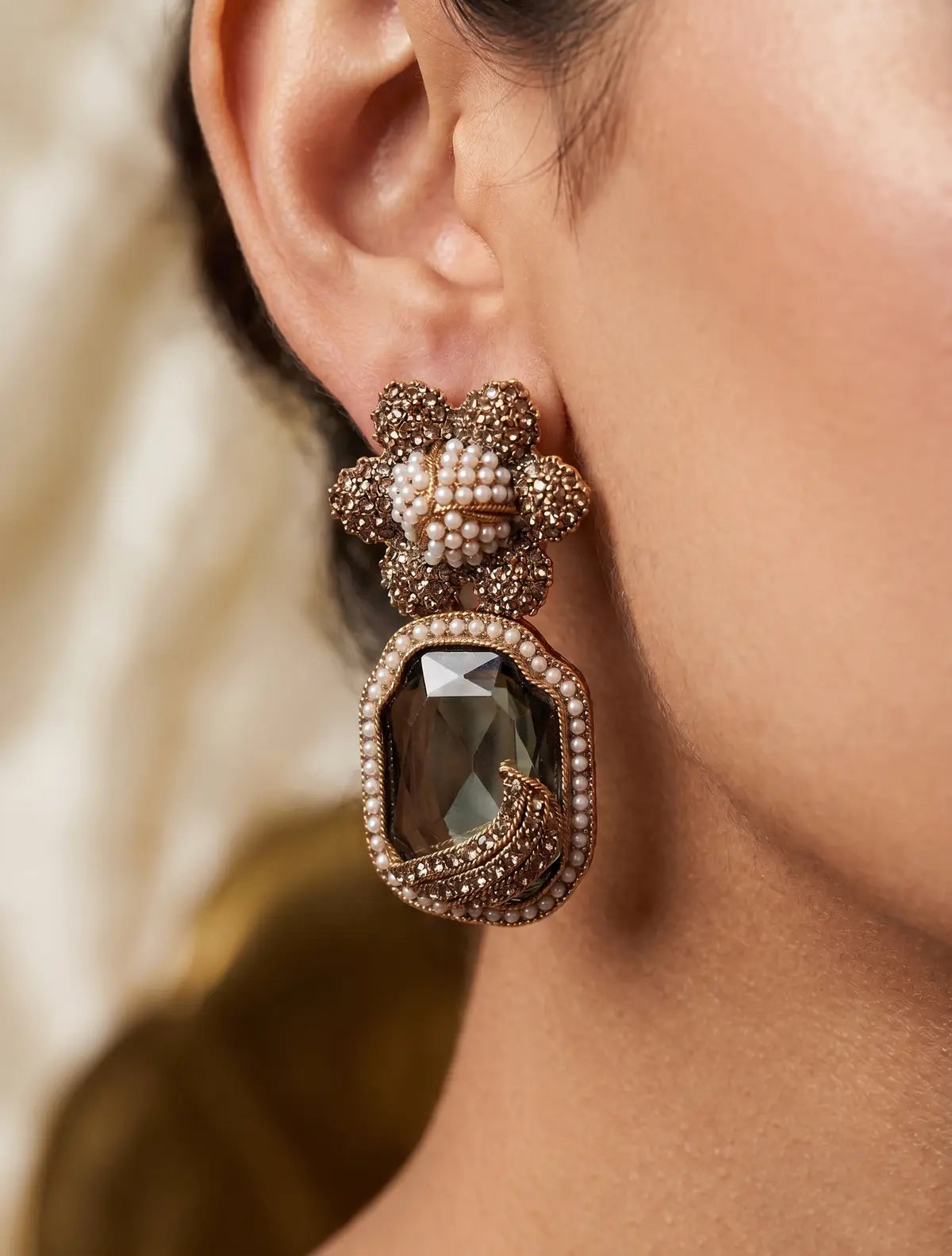 Natasha Royal Bloom Drop Earring
