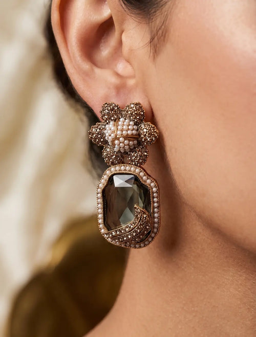 Natasha Royal Bloom Drop Earring