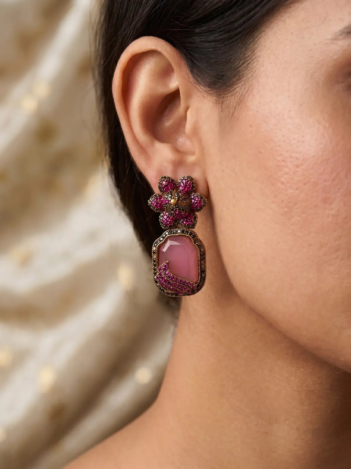 Natasha Royal Bloom Drop Earring