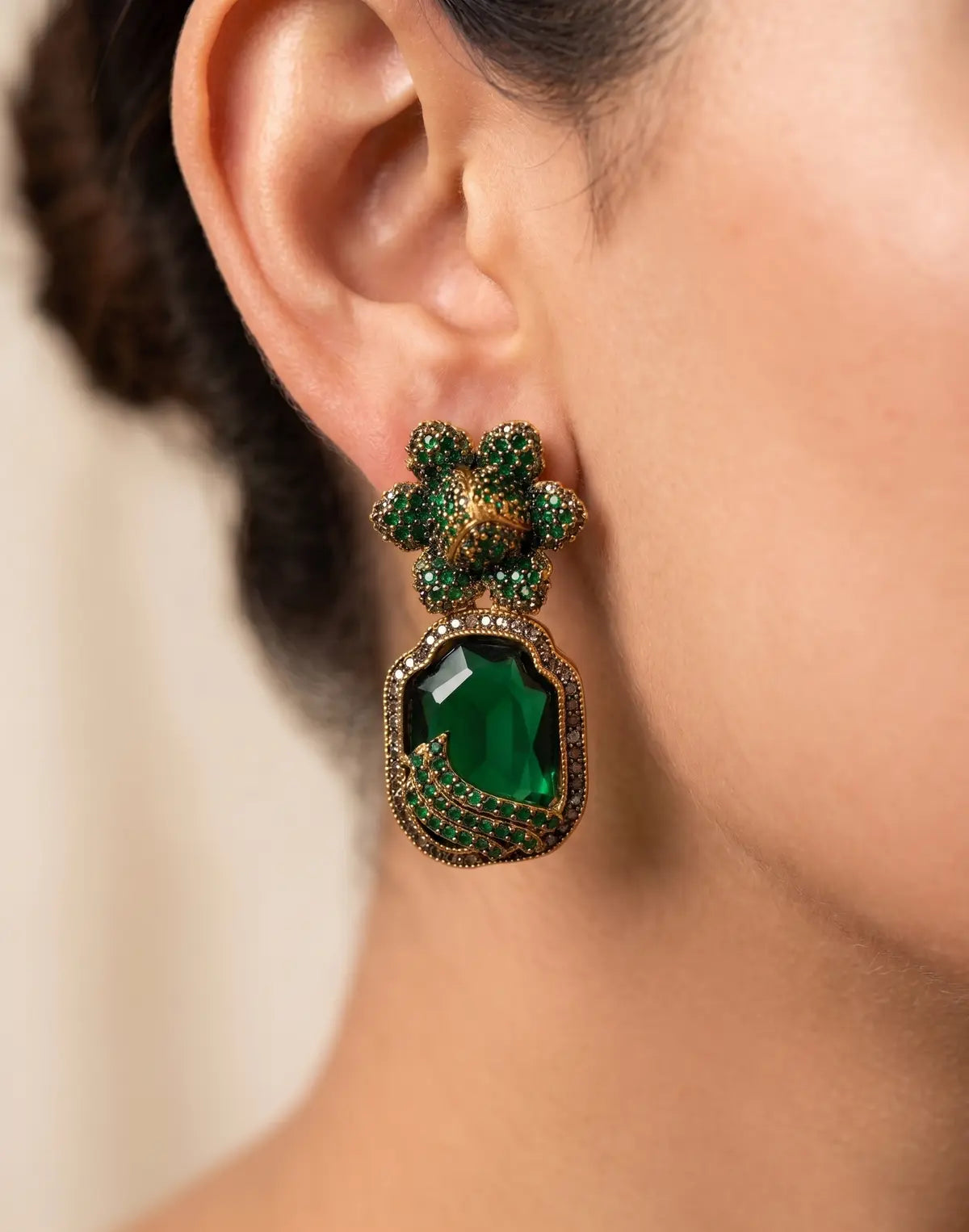 Natasha Royal Bloom Drop Earring