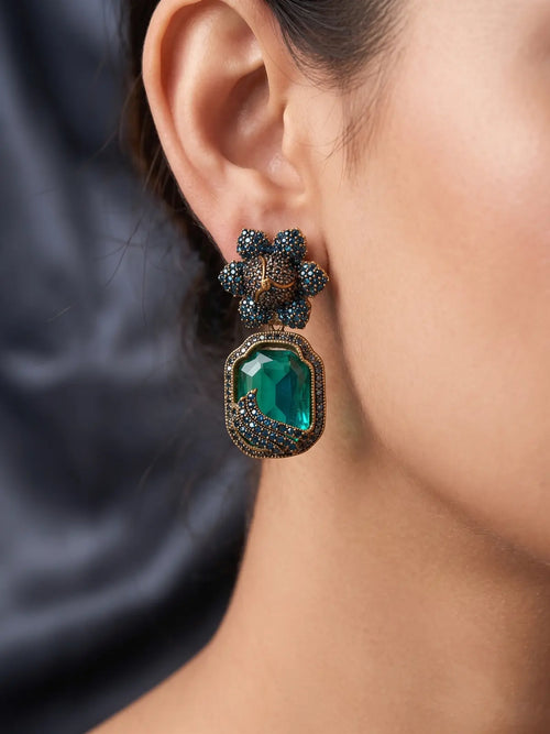 Natasha Royal Bloom Drop Earring
