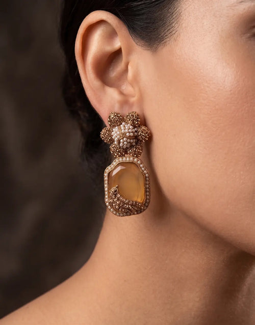 Natasha Royal Bloom Drop Earring