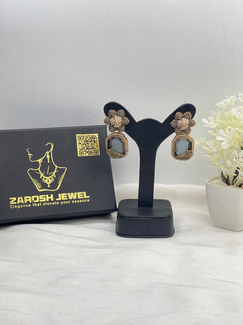 Shop the Natasha Royal Bloom Drop Earring from Zarosh Jewel